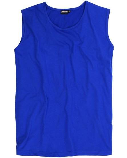 Adamo Rod Comfort Fit Tank Top Royal Blue - T-shirts - T-shirts Homme Grande Taille