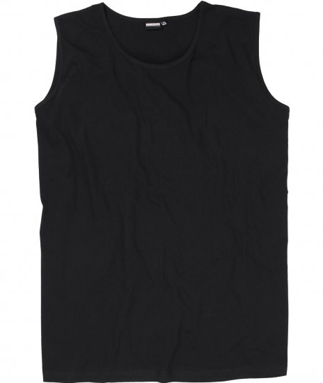 Adamo Rod Comfort Fit Tank Top Black - T-shirts - T-shirts Homme Grande Taille