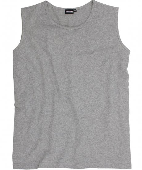 Adamo Rod Comfort Fit Tank Top Grey - T-shirts - T-shirts Homme Grande Taille