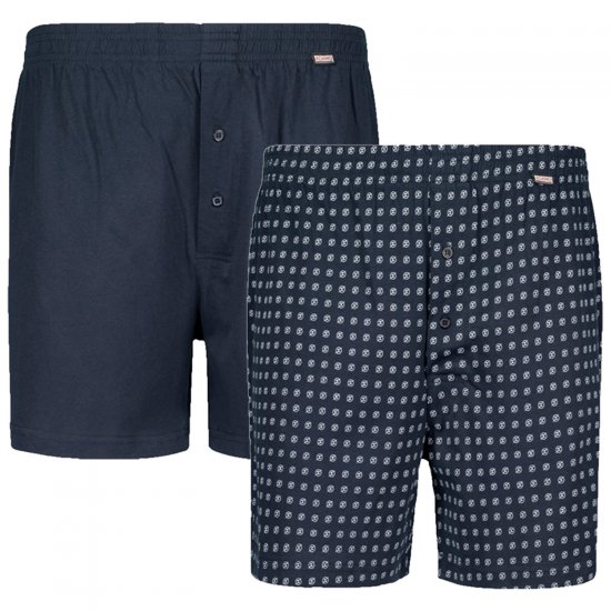 Adamo Dean Boxershorts 2-pack Navy - Sous-vêtements & Bain - Sous-vêtements Grande Taille