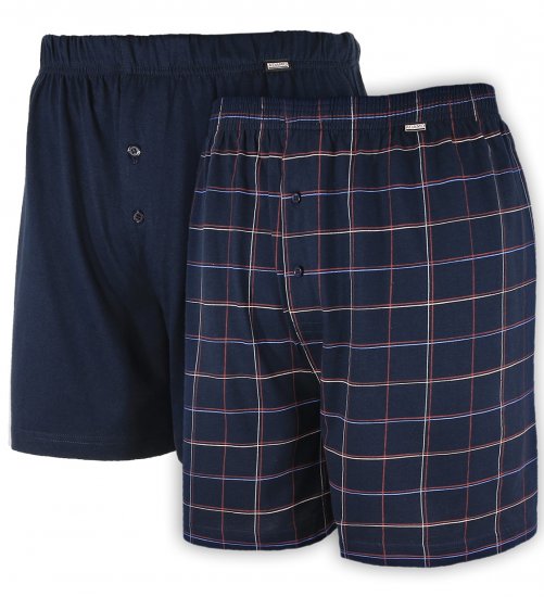 Adamo Daniel Boxershorts Navy 2-pack - Sous-vêtements & bain - Sous-vêtements Grande Taille