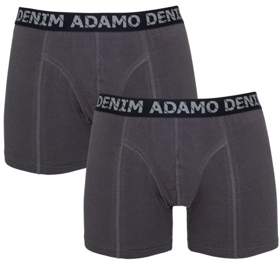 Adamo Julian Maxi Boxers Charcoal 2-pack - Sous-vêtements & bain - Sous-vêtements Grande Taille
