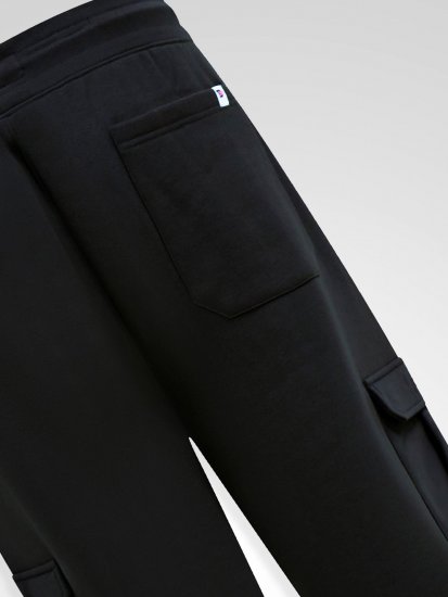 D555 Dexter 1 Cargo Jogger With Bear Embroidery Noir - Pantalons/shorts de survêtement - Survêtement/jogging grandes tailles