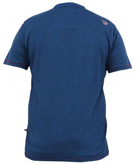D555 BRADFORD Skeleton Biker Printed T-Shirt Navy - T-shirts - T-shirts Homme Grande Taille