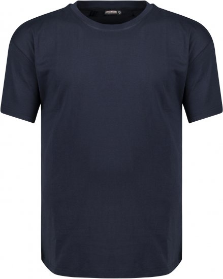 Adamo Bud Regular fit Heavy weight T-shirt Navy - T-shirts - T-shirts Homme Grande Taille