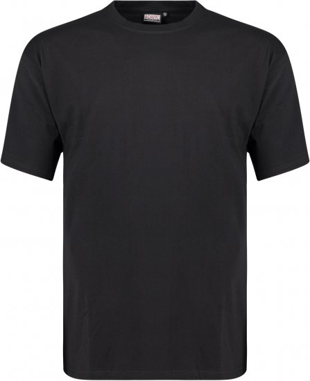 Adamo Bud Regular fit Heavy weight T-shirt Black - T-shirts - T-shirts Homme Grande Taille