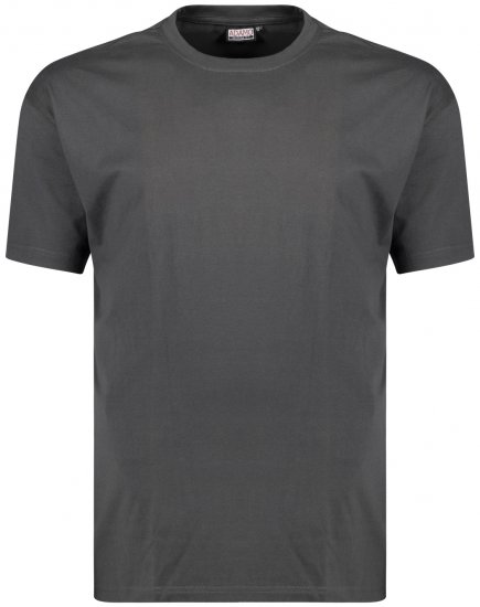 Adamo Bud Regular fit Heavy weight T-shirt Charcoal - T-shirts - T-shirts Homme Grande Taille