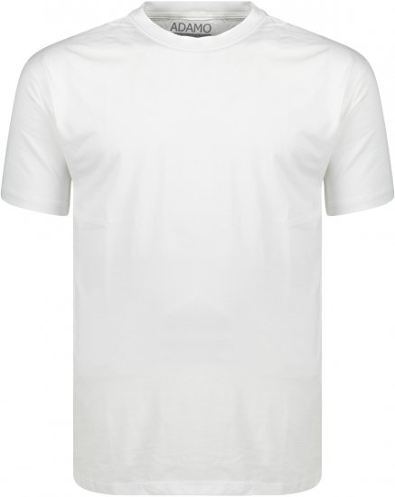 Adamo Kevin Regular fit T-shirt White - T-shirts - T-shirts Homme Grande Taille