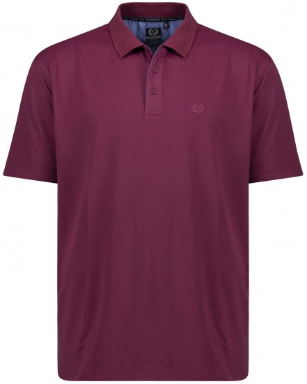 Adamo Picco Technical Sports Polo Blackberry - Polos - Polos homme grande taille