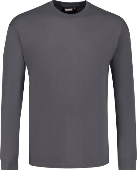 Adamo Floyd Comfort fit Long sleeve T-shirt Charcoal - T-shirts - T-shirts Homme Grande Taille