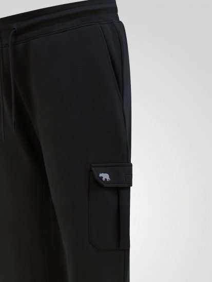 D555 Dexter 1 Cargo Jogger With Bear Embroidery TALL Noir - TALL pantalons de survêtement - Joggings TALL pour hommes grands