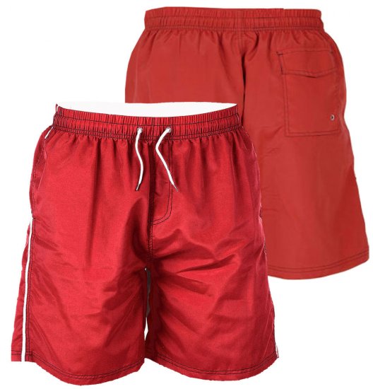 D555 Yarrow Swimshorts Red - Sous-vêtements & bain - Sous-vêtements Grande Taille
