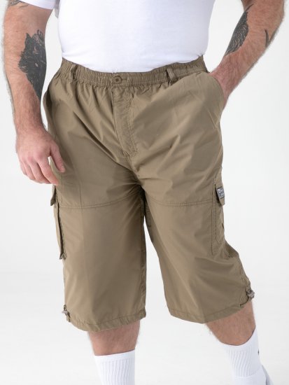 D555 Mason Cargo Shorts Sand - Shorts - Shorts hommes grande taille