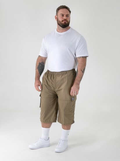 D555 Mason Cargo Shorts Sand - Shorts - Shorts hommes grande taille