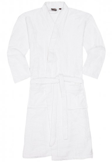 Adamo Joey Bathrobe White - Sous-vêtements & bain - Sous-vêtements Grande Taille