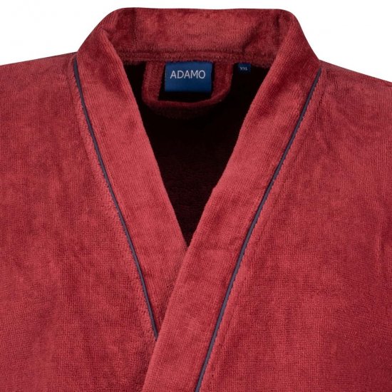 Adamo 149014 Peignoir en velours Bordeaux - Sous-vêtements & bain - Sous-vêtements Grande Taille