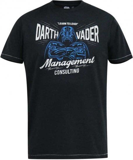 D555 SOLO Official Star Wars Management Consulting Printed T-Shirt Black Reno - T-shirts - T-shirts Homme Grande Taille