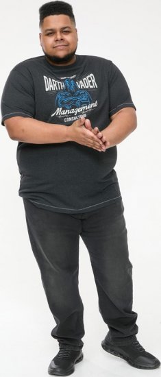 D555 SOLO Official Star Wars Management Consulting Printed T-Shirt Black Reno - T-shirts - T-shirts Homme Grande Taille