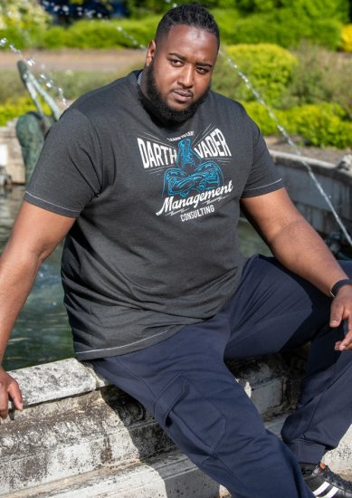 D555 SOLO Official Star Wars Management Consulting Printed T-Shirt Black Reno - T-shirts - T-shirts Homme Grande Taille