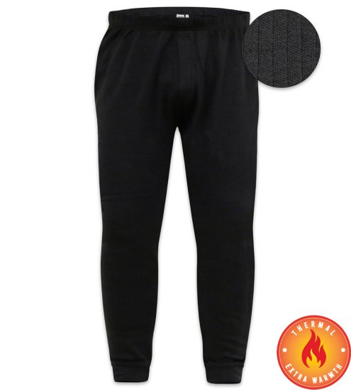D555 Boston Thermal Long Johns Black - Sous-vêtements & bain - Sous-vêtements Grande Taille