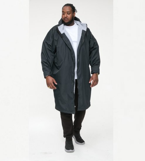D555 Webber Veste déperlante avec doublure sherpa noire - Vestes - Vestes homme grandes tailles