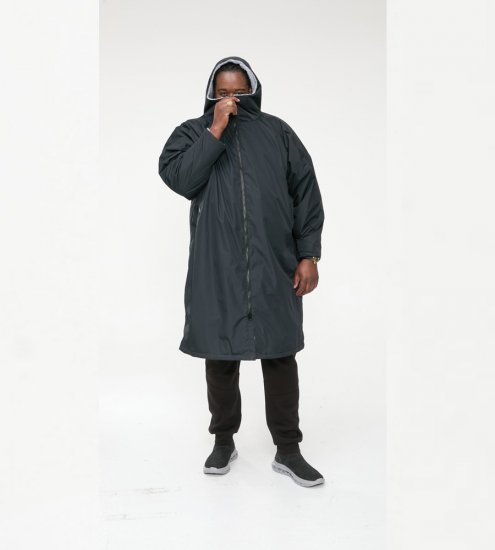 D555 Webber Veste déperlante avec doublure sherpa noire - Vestes - Vestes homme grandes tailles