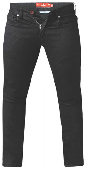 D555 Claude Stretch Jeans Black TALL SIZES - VÊTEMENTS HOMME MT-6XLT - Vêtements Tall Homme