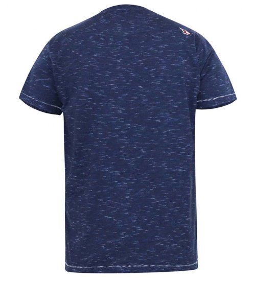 D555 Cropwell T-shirt avec imprimé pêche bleu marine - T-shirts - T-shirts Homme Grande Taille