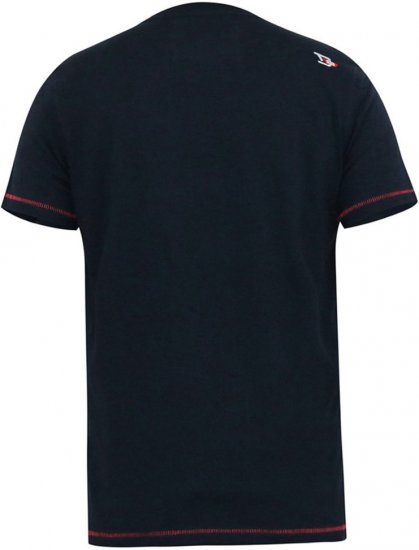 D555 JAGGER Legends Motor Bike Printed Crew Neck T-Shirt Navy - T-shirts - T-shirts Homme Grande Taille