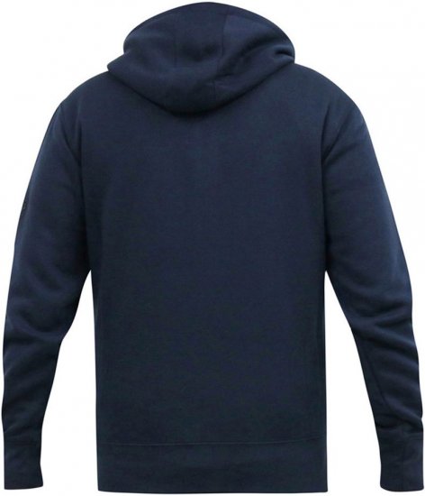D555 GABRIEL Couture Zip Through Hoody With Reversible Zips Navy - Sweatshirts & hoodies - Sweatshirts/Hoodies grande taille homme
