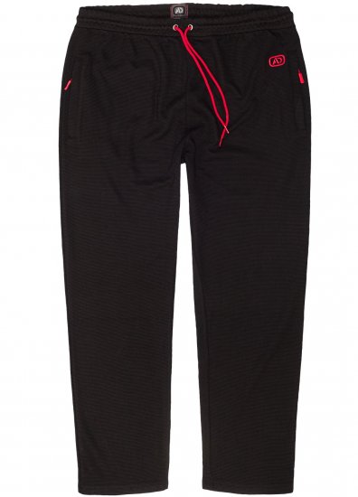 Adamo Matteo Ottoman Sweatpants Black - Pantalons/shorts de survêtement - Survêtement/jogging grandes tailles