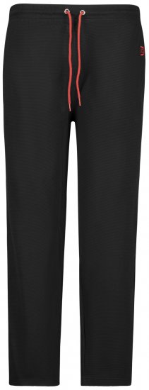 Adamo Matteo Ottoman Sweatpants Black - Pantalons/shorts de survêtement - Survêtement/jogging grandes tailles