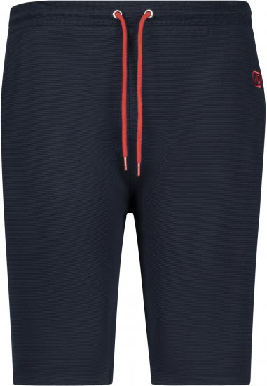 Adamo Marcel Ottoman Sweatshorts Navy - Pantalons/shorts de survêtement - Survêtement/jogging grandes tailles