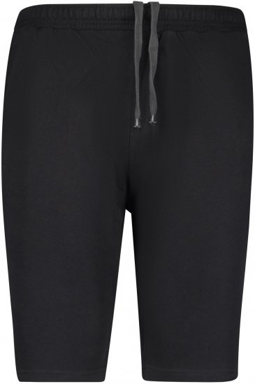 Adamo Athen Sweatshorts Black - Pantalons/shorts de survêtement - Survêtement/jogging grandes tailles
