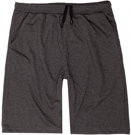 Adamo Athen Sweatshorts Charcoal - Pantalons/shorts de survêtement - Survêtement/jogging grandes tailles