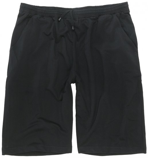 Adamo Athen Sweatshorts Black - Pantalons/shorts de survêtement - Survêtement/jogging grandes tailles