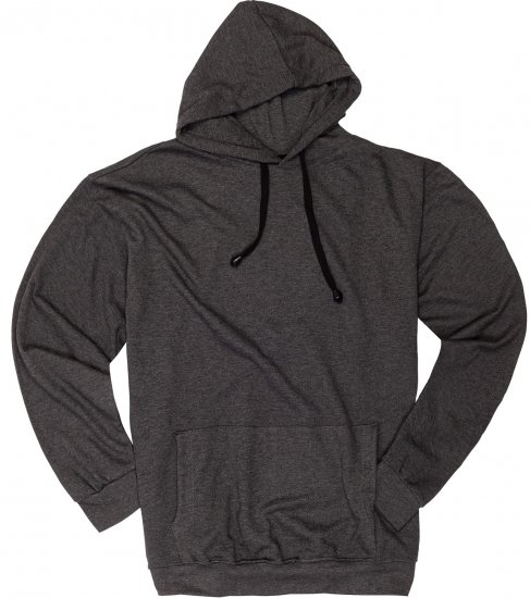 Adamo Athen Hoodie without Zipper Charocal - Sweatshirts & hoodies - Sweatshirts/Hoodies grande taille homme