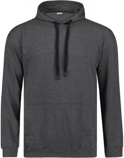 Adamo Athen Hoodie without Zipper Charocal - Sweatshirts & Hoodies - Sweatshirts/Hoodies grande taille homme