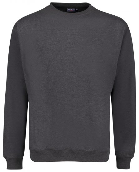 Adamo 159303 Sweat-shirt Gris foncé chiné - Sweatshirts & hoodies - Sweatshirts/Hoodies grande taille homme
