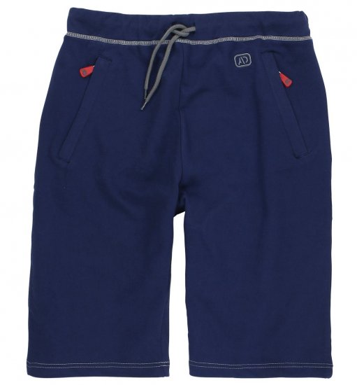 Adamo Moritz Sweatshorts Navy - Pantalons/shorts de survêtement - Survêtement/jogging grandes tailles
