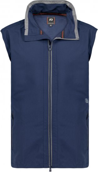 Adamo Orlando Fitness Vest Full Zipper Navy - Sport & outdoor - Vêtements de sport grande taille 