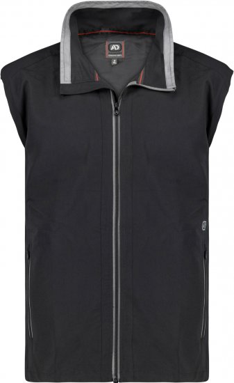 Adamo Orlando Fitness Vest Full Zipper Black - Tous les vêtements - Vêtements grande taille pour hommes