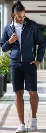 D555 Ealing Lightweight Zip Through Jacket With Zip Pockets Navy - Vestes - Vestes homme grandes tailles