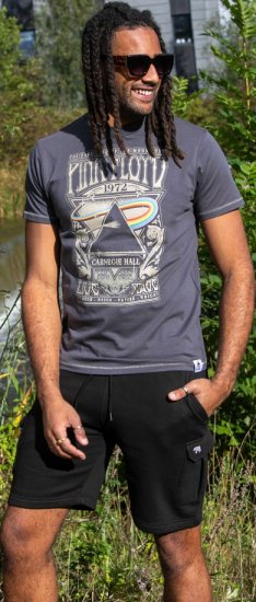 D555 HANLEY Official Pink Floyd Crew Neck T-Shirt Dark Grey - T-shirts - T-shirts Homme Grande Taille