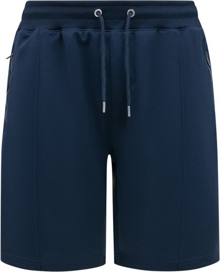 D555 Spalding Elasticated Waist Interlock Shorts Navy - Pantalons/shorts de survêtement - Survêtement/jogging grandes tailles
