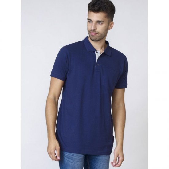 D555 Grant Polo Navy - Polos - Polos homme grande taille