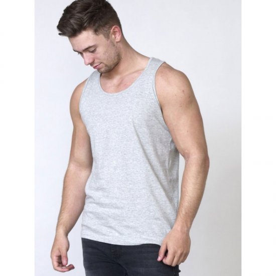 D555 Fabio Tanktop Grey - T-shirts - T-shirts Homme Grande Taille