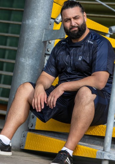 D555 Solihull Dry Wear Light Weight Poly Crew Neck T-Shirt Navy - Sport & outdoor - Vêtements de sport grande taille 
