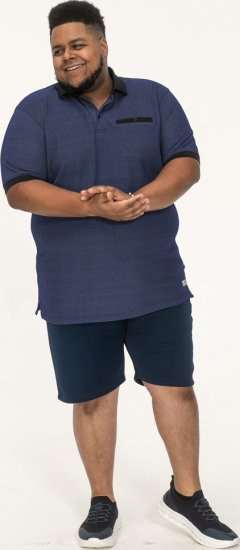 D555 Newcastle Polo Shirt Grey - Polos - Polos homme grande taille