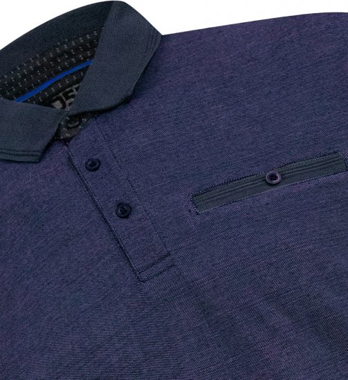 D555 Newcastle Polo Shirt Grey - Polos - Polos homme grande taille